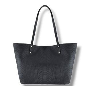 Pre-loved Gigi New York Python Embossed Taylor Tote